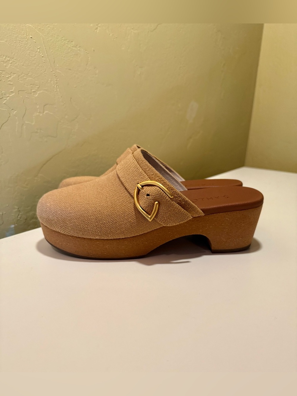 Rothy's The Classic Clog Shoe in Butternut Brown Tan Size 7